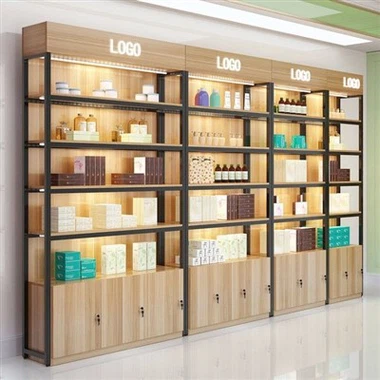 메이크업 소매점을 위한 현대 화장품 디스플레이