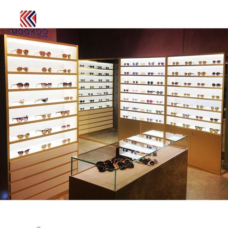 Custom Optical Eyewear Retail Cabinet Showcase