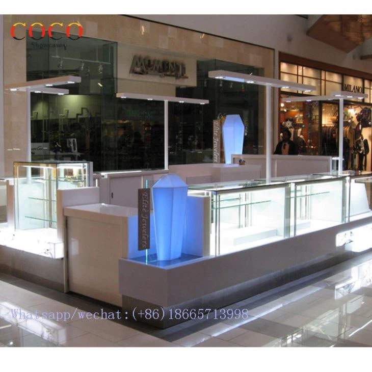 Commercial Furniture Kiosk Design For Jewelry Display In Shopping Mall