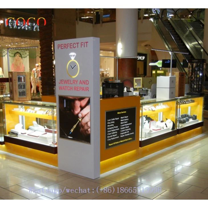 Shopping Mall Jewelry Display Kiosk