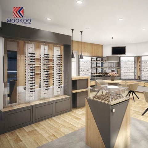 유행 선글라스 선반 디스플레이 매장 인테리어 쇼케이스