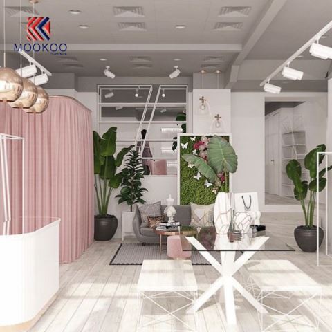 장식적인 옷가게 디자인