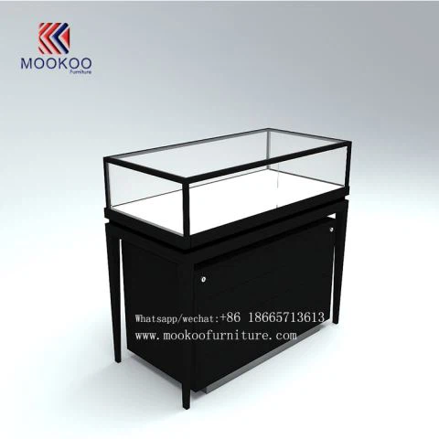 저장을 가진 유리제 보석 전시 탑 진열장 보석 가구