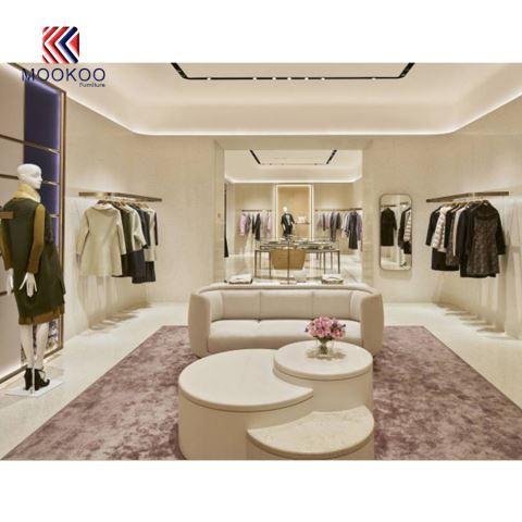 중국 MOOKOO에서 상한 복장 상점 전시 훈장 옷가게 가구