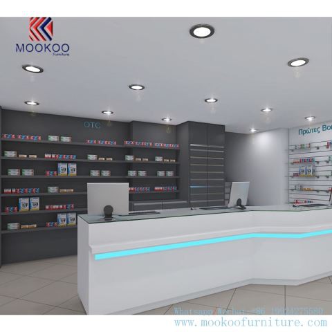 소매점 의약품 디스플레이 쇼케이스