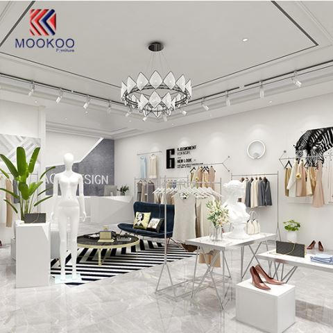 실버 스테인레스 스틸 의류 랙