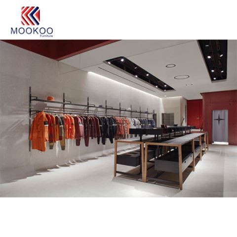 벽 옷 디스플레이 선반